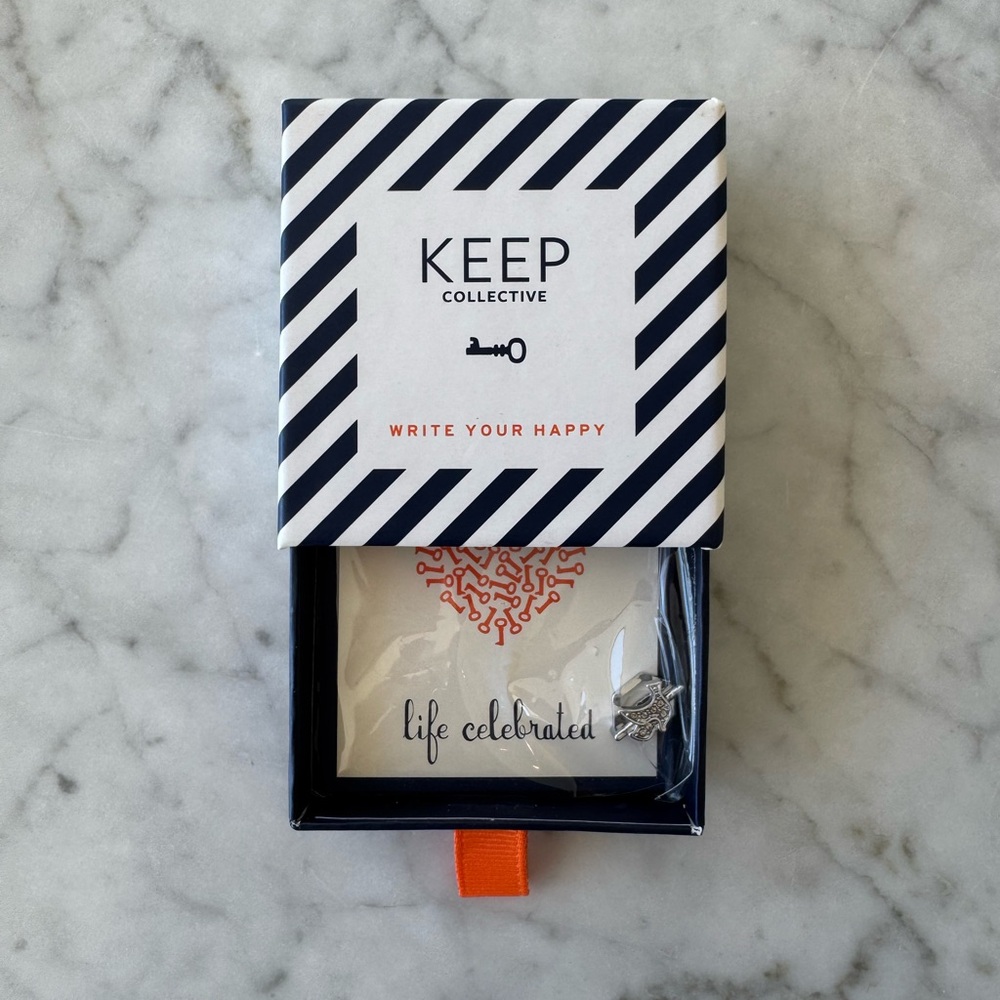 Keep Collective Silver Dove Charm & Bracelet
